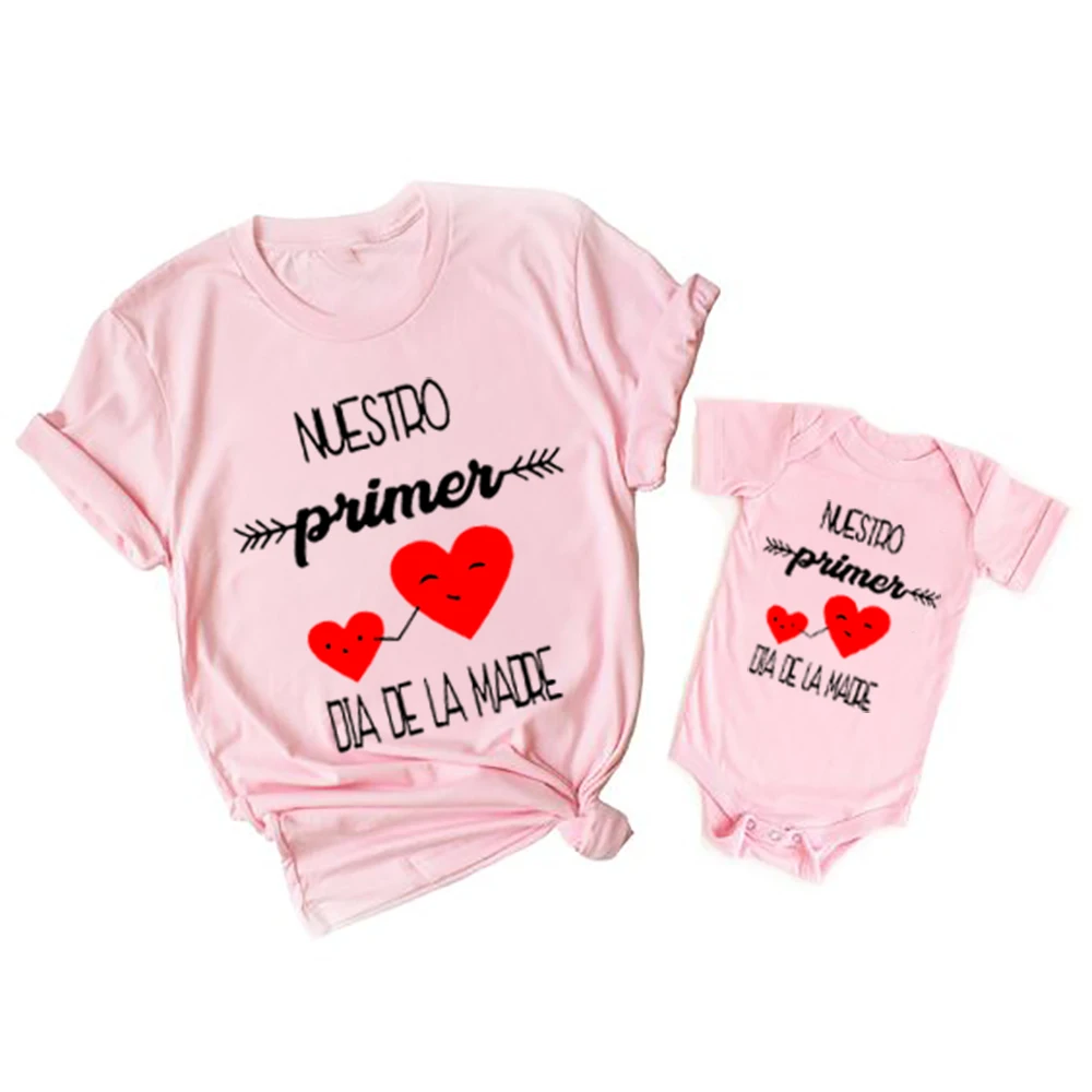 Our First Mothers Day Family Matching Outfits Mom and Baby Matching T-shirt Womens T-Shirt Newborn Clothes Mothers Day 2022
Our First Mothers Day Family Matching Outfits Mom and Baby Matching T-shirt Womens T-Shirt Newborn Clothes Mothers Day 2022