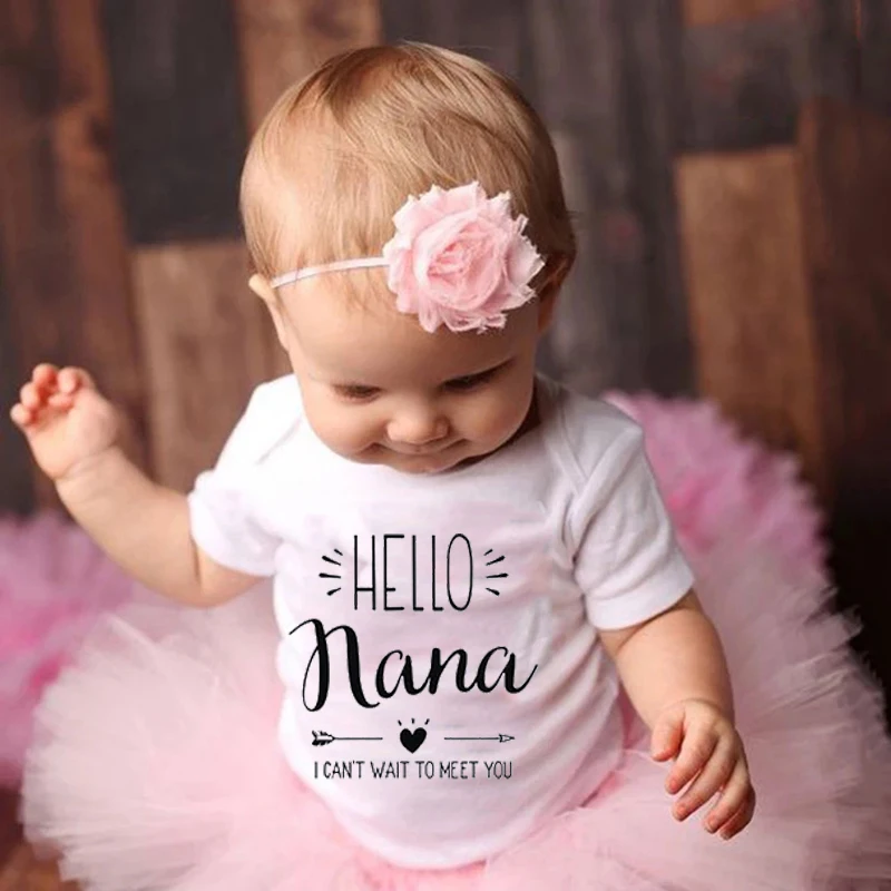Newborn Baby Outfit Cotton Baby Girl Clothes Hello Nana Letter Printing High Quality Baby Boy Clothes Short Sleeve Baby Bodysuit
Newborn Baby Outfit Cotton Baby Girl Clothes Hello Nana Letter Printing High Quality Baby Boy Clothes Short Sleeve Baby Bodysuit