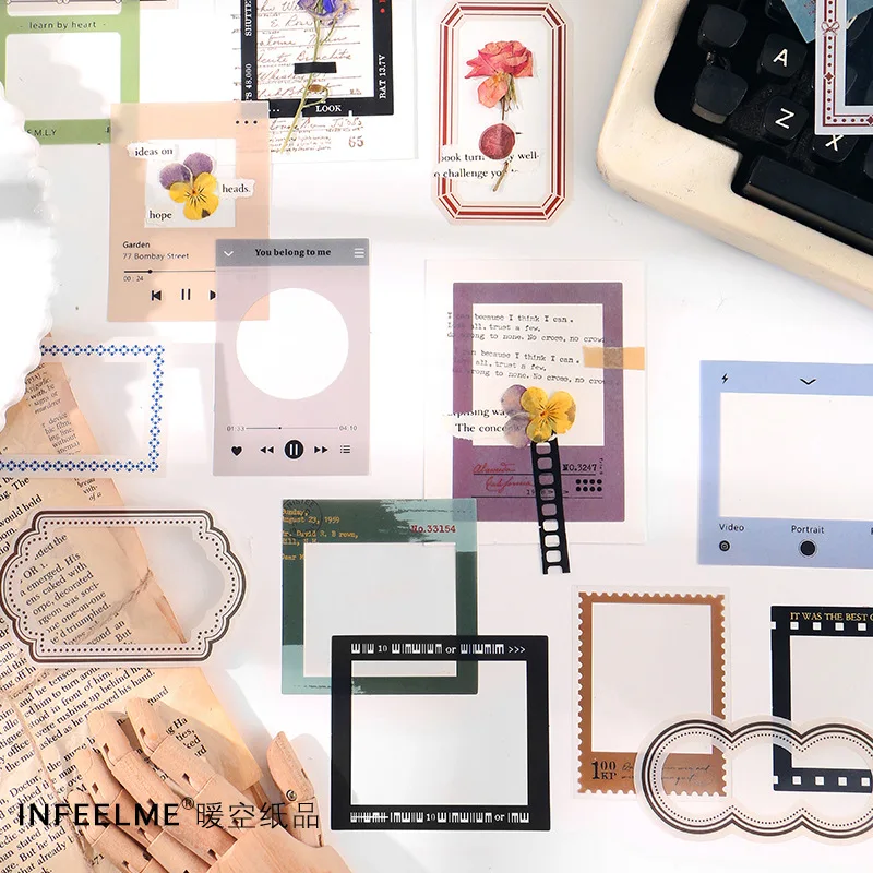 15 Pcs Photo Frame Sticker Set Diy PET Decorative Stickers Decal Sticker For Scrapbook Planner Notebook
15 Pcs Photo Frame Sticker Set Diy PET Decorative Stickers Decal Sticker For Scrapbook Planner Notebook