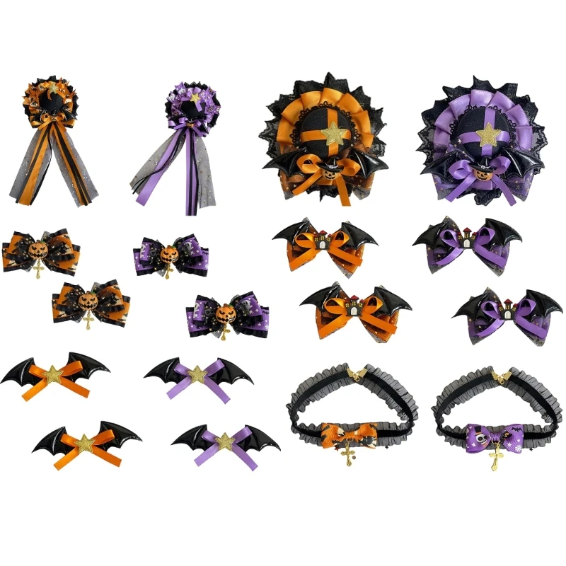 Gothic Halloween Hair Clip Girls Choker Bowlers Hat Bat Wing Halloween Headdress Headwear Neckband Collar
Gothic Halloween Hair Clip Girls Choker Bowlers Hat Bat Wing Halloween Headdress Headwear Neckband Collar