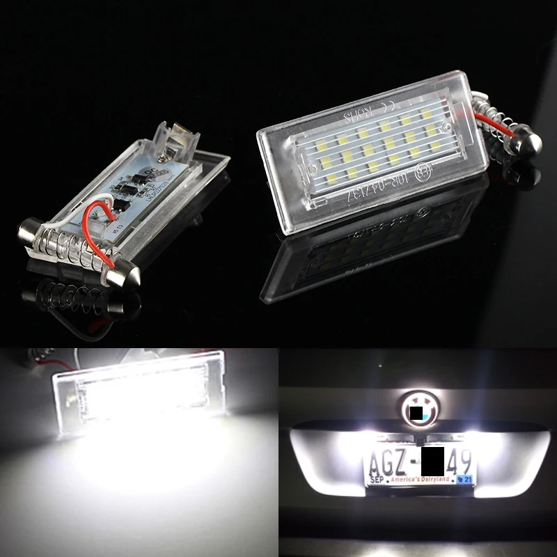 2Pcs CANbus LED Number License Plate Light Lamp 18 SMD White For BMW E53 X5 1999-2003 E83 X3 2003-2010
2Pcs CANbus LED Number License Plate Light Lamp 18 SMD White For BMW E53 X5 1999-2003 E83 X3 2003-2010