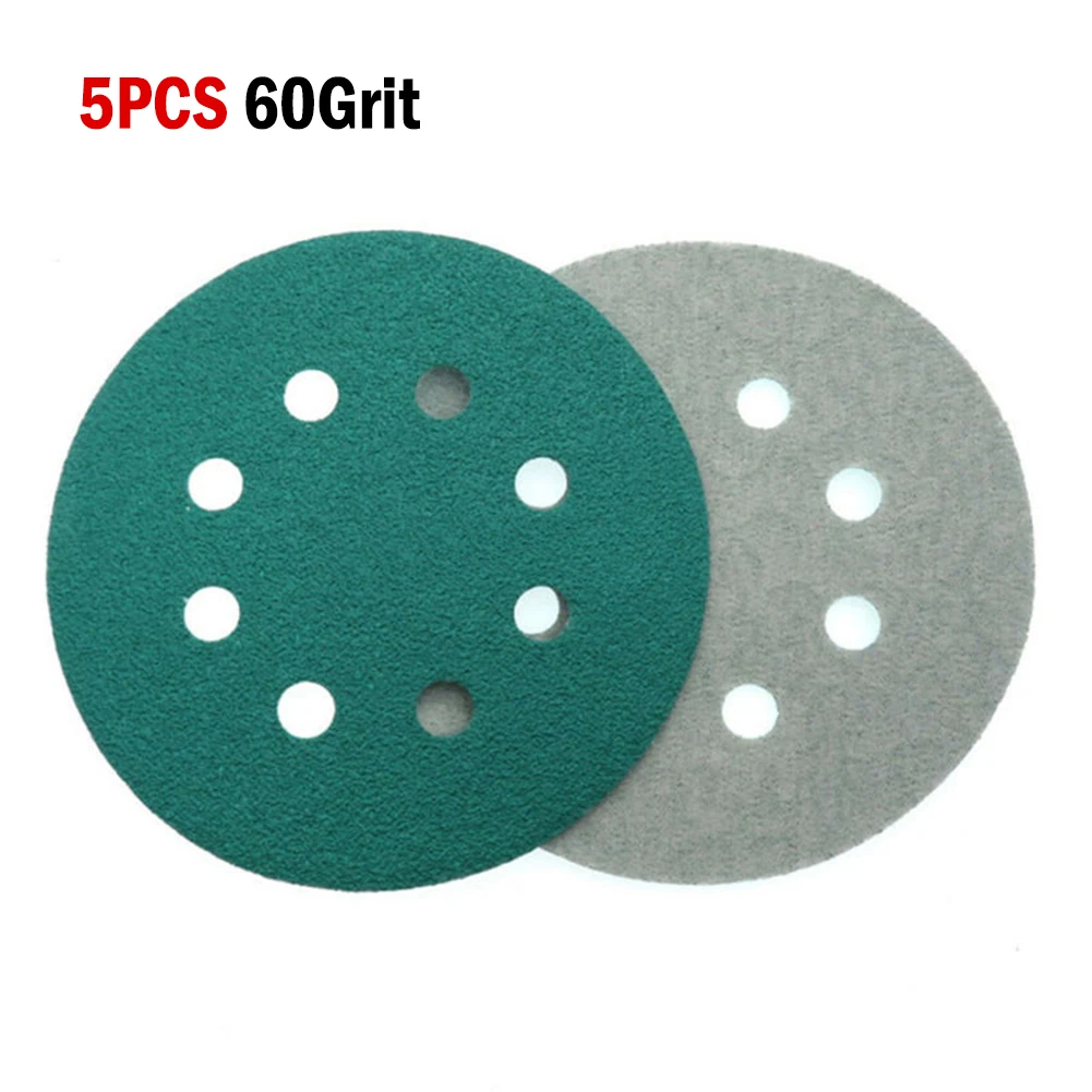 

Sandpaper ​Sanding Discs Hard Wood Non-ferrous Metal Film Sandpaper Wear Resisting Zirconia Alumina 5Inch / 125mm