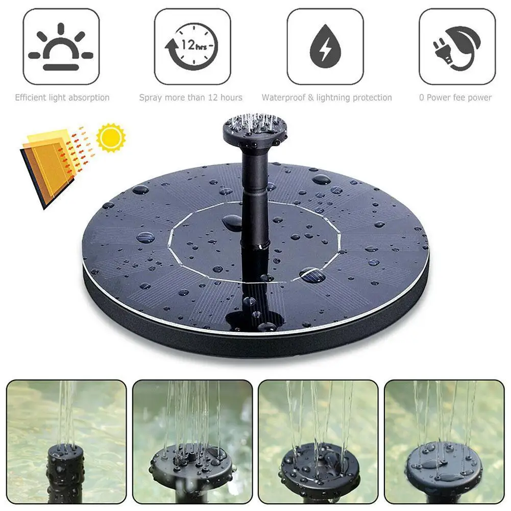Водяной фонтан на солнечной батарее, бассейн, фонтан-водопад, садовое украшение, уличная ванная с птицами, плавающий водный двор на солнечно...
Водяной фонтан на солнечной батарее, бассейн, фонтан-водопад, садовое украшение, уличная ванная с птицами, плавающий водный двор на солнечно...