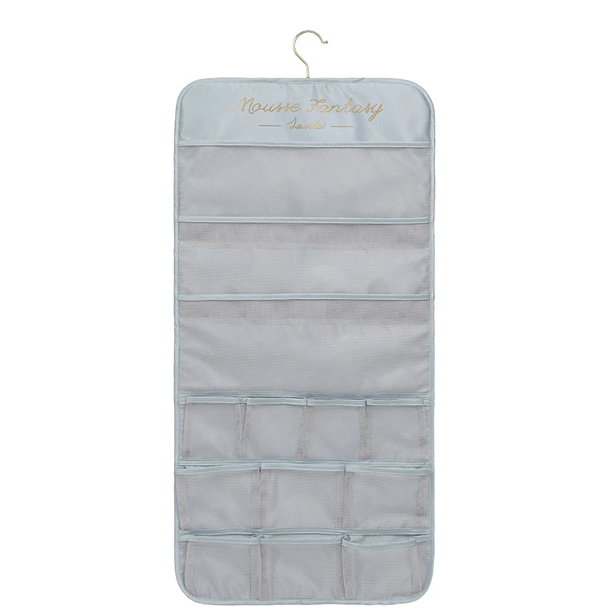 Hanging Lingerie Organizer Large Capacity Underwear Bag with Mesh Pockets Washable Durable Hanging Underwear Organizer Space
Hanging Lingerie Organizer Large Capacity Underwear Bag with Mesh Pockets Washable Durable Hanging Underwear Organizer Space