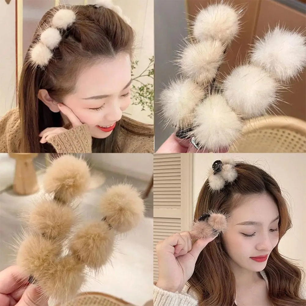 1pc Autumn And Winter New Furry Ball Side Braided Hairpin Broken Women Hair Headdress Clip Hair Hair Bangs Hairpin Accessor L5P9
1pc Autumn And Winter New Furry Ball Side Braided Hairpin Broken Women Hair Headdress Clip Hair Hair Bangs Hairpin Accessor L5P9