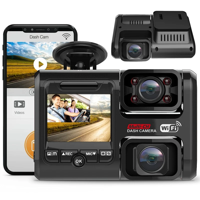4K+2160P WIFI GPS Logger Dual Lens Car DVR Night Vision Dual Camera Dash Cam Recorder D30H
4K+2160P WIFI GPS Logger Dual Lens Car DVR Night Vision Dual Camera Dash Cam Recorder D30H