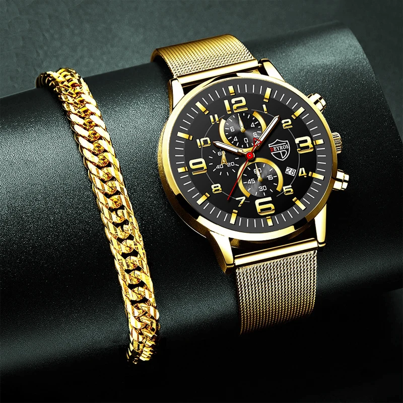 Top Brand Mens Gold Watches Men Fashion Luxury Stainless Steel Mesh Belt Quartz Wristwatch Male Business Casual Bracelet Watch
Top Brand Mens Gold Watches Men Fashion Luxury Stainless Steel Mesh Belt Quartz Wristwatch Male Business Casual Bracelet Watch