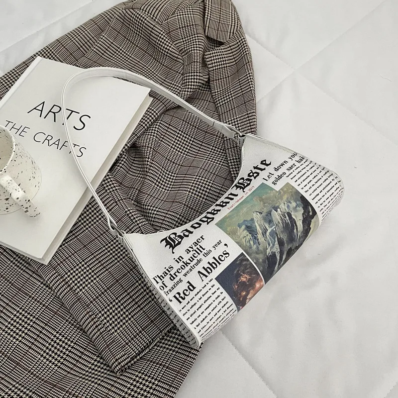 Модная сумка на плечо для женщин, Повседневная Дамская сумочка на плечо из искусственной кожи с принтом газет и надписей, маленькая с пряжко...
Модная сумка на плечо для женщин, Повседневная Дамская сумочка на плечо из искусственной кожи с принтом газет и надписей, маленькая с пряжко...