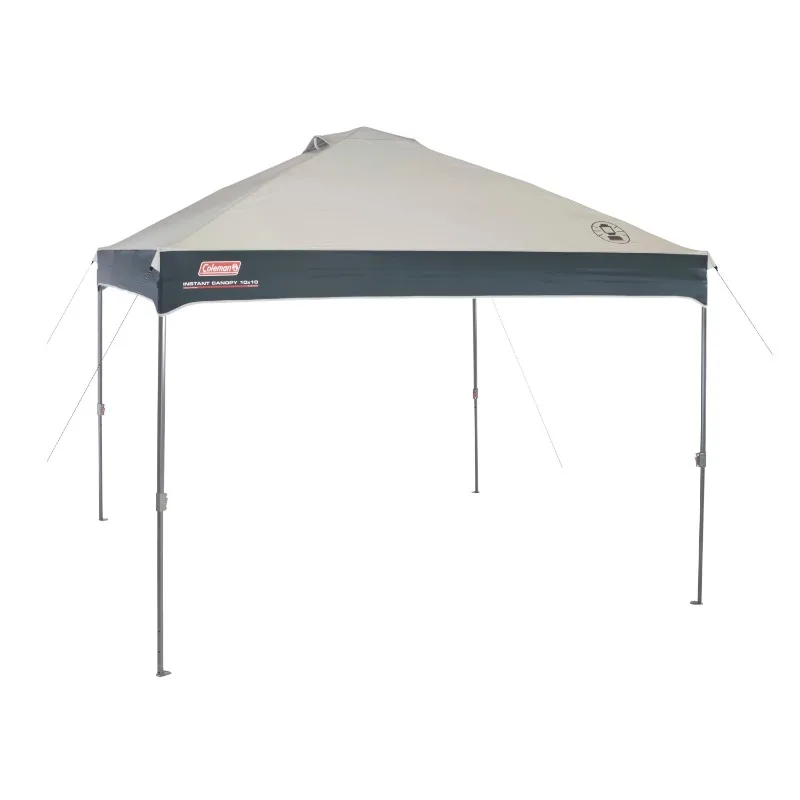 Straight Leg Instant Outdoor Canopy Shelter, 10 x 10, Tan & Black 
Straight Leg Instant Outdoor Canopy Shelter, 10 x 10, Tan & Black