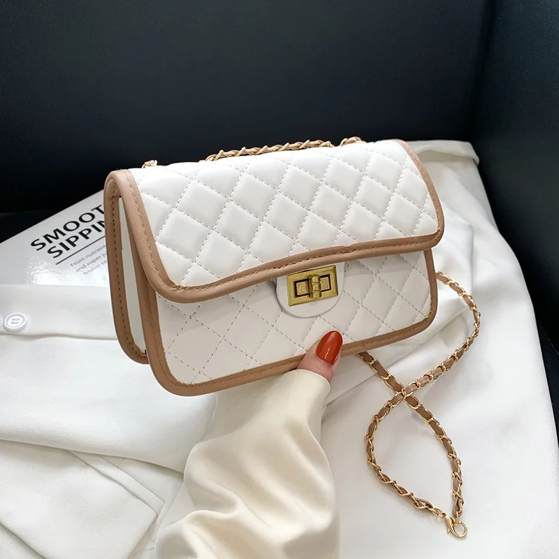 Fashion Women's Rhombus Color Matching Shopping Travel Shoulder Bag Casual Dating Mobile Phone Change Card Holder Messenger Bag 
Fashion Women's Rhombus Color Matching Shopping Travel Shoulder Bag Casual Dating Mobile Phone Change Card Holder Messenger Bag