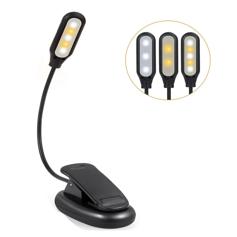5 LED Reading Light With 3-Level Warm Cool White Daylight Flexible Easy Clip Night Reading Lamp In Bed Rechargeable Book Light
5 LED Reading Light With 3-Level Warm Cool White Daylight Flexible Easy Clip Night Reading Lamp In Bed Rechargeable Book Light