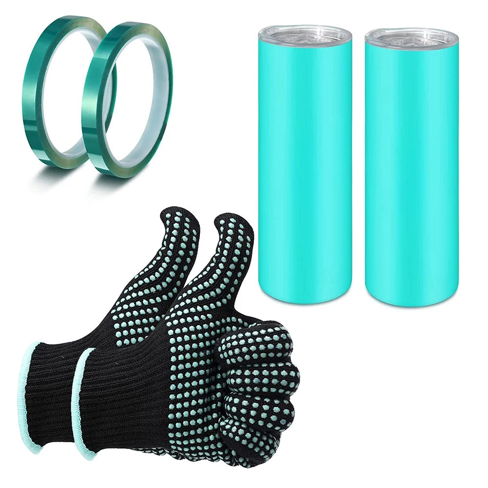 Sublimation Tumblers Silicone Bands Sleeve Kit, Including 2 Silicone Mug Wrap 2 Heat Press Tapes and Heat Gloves
Sublimation Tumblers Silicone Bands Sleeve Kit, Including 2 Silicone Mug Wrap 2 Heat Press Tapes and Heat Gloves