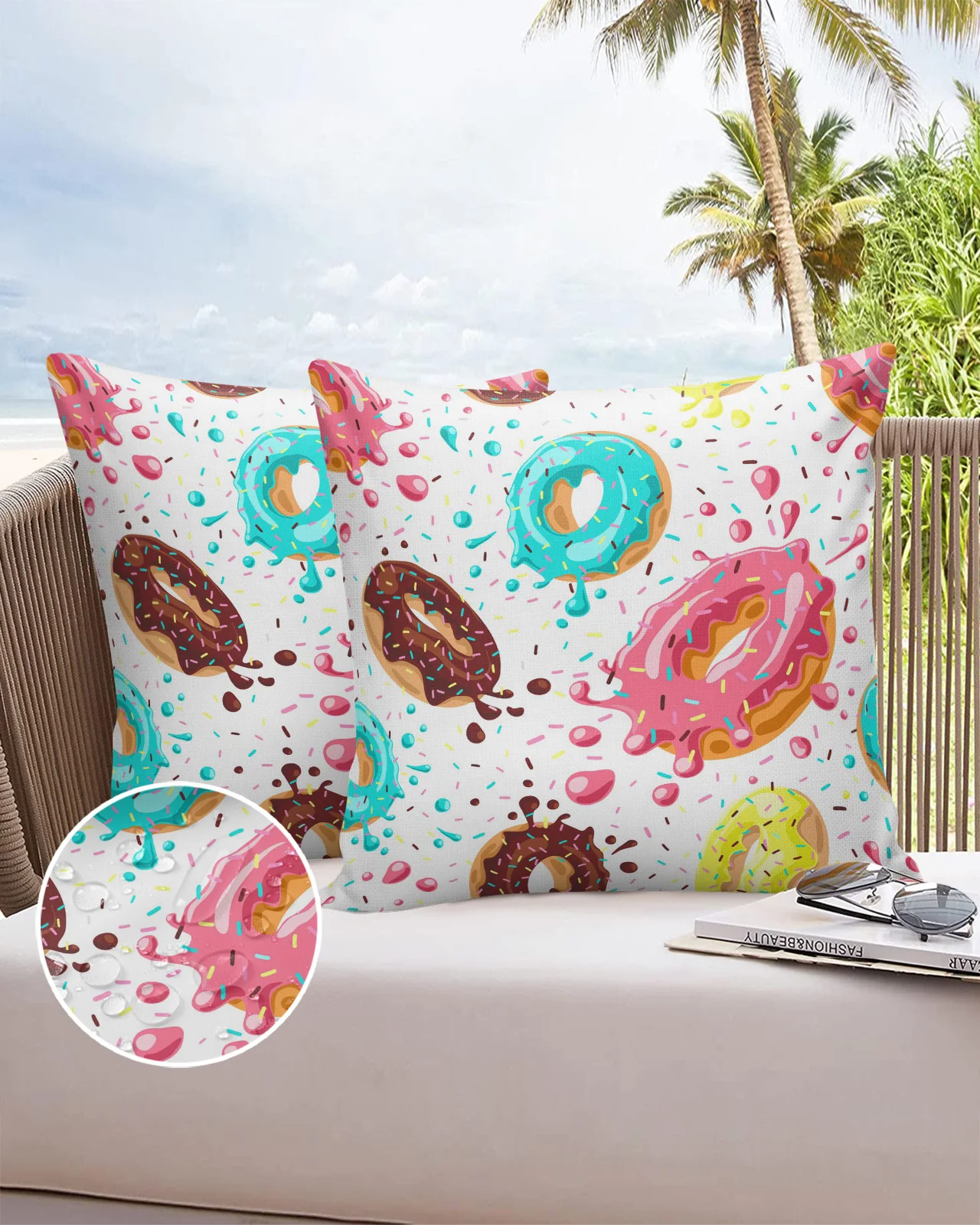 Donut Food Dessert Round Color Sofa Double-sided Printing Pillow Covers 30 X 50cm Waterproof Square Pillowcase for Bedroom
Donut Food Dessert Round Color Sofa Double-sided Printing Pillow Covers 30 X 50cm Waterproof Square Pillowcase for Bedroom