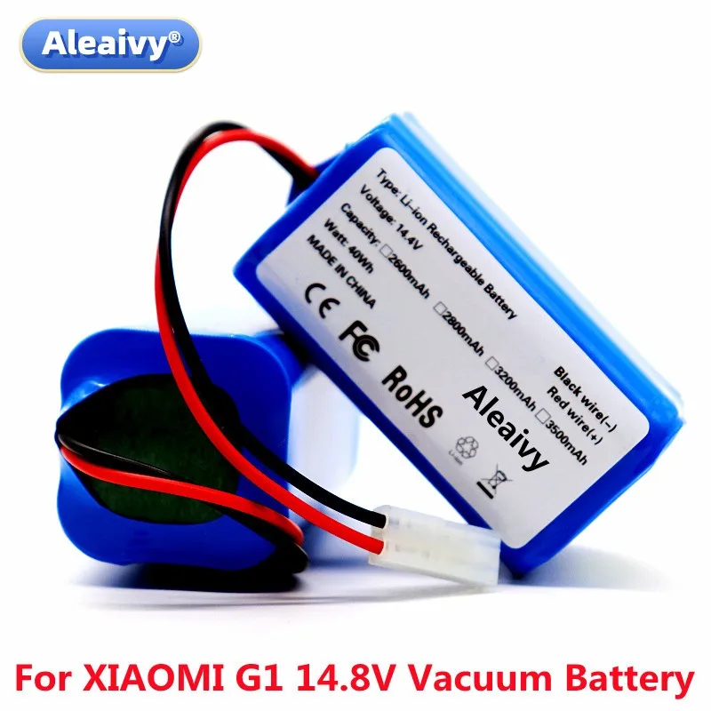 2023 New 14.8V 2600mAh Li-ion Battery for Xiaomi G1 MI Robot Vacuum-Mop Essential MJSTG1 Robot Vacuum Cleaner 18650 Battery Pack
2023 New 14.8V 2600mAh Li-ion Battery for Xiaomi G1 MI Robot Vacuum-Mop Essential MJSTG1 Robot Vacuum Cleaner 18650 Battery Pack