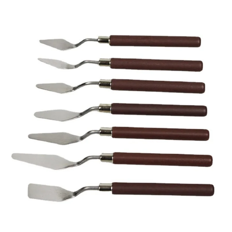7Pcs/Set Stainless Steel Oil Painting Knives Artist Crafts Spatula Palette Knife Oil Painting Mixing Knife Scraper Art Tools
7Pcs/Set Stainless Steel Oil Painting Knives Artist Crafts Spatula Palette Knife Oil Painting Mixing Knife Scraper Art Tools