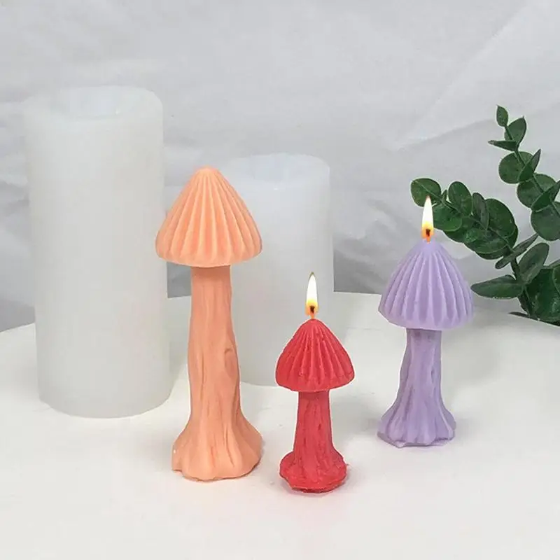 Silicone Mushroom Candle Mold DIY Mushroom 3D Mold Tool Candle Mold For Making Candle Pillar Aromatherapy Candles Wax Clay Craft
Silicone Mushroom Candle Mold DIY Mushroom 3D Mold Tool Candle Mold For Making Candle Pillar Aromatherapy Candles Wax Clay Craft