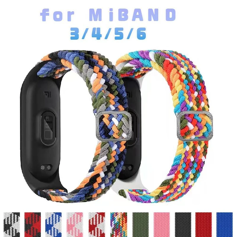 Bracelet for Mi band 6 Strap Elastic adjustable Nylon Braided Miband4 miband 5 correa Wristband for xiaomi Mi band 3 4 5 6 strap
Bracelet for Mi band 6 Strap Elastic adjustable Nylon Braided Miband4 miband 5 correa Wristband for xiaomi Mi band 3 4 5 6 strap