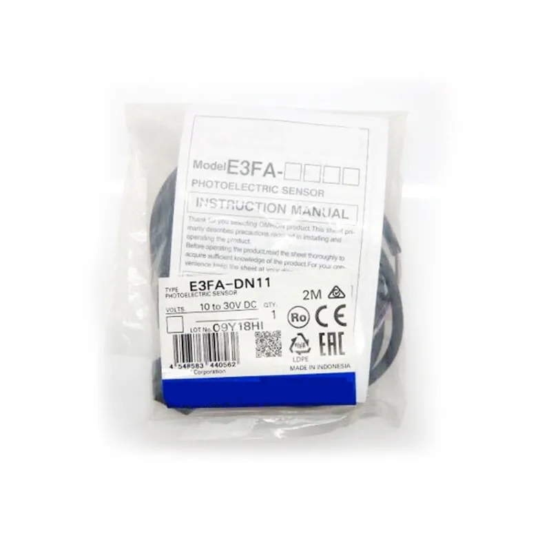 Фотоэлектрический датчик E3FADN11 2M, Новый в коробке 1 шт.
Фотоэлектрический датчик E3FADN11 2M, Новый в коробке 1 шт.