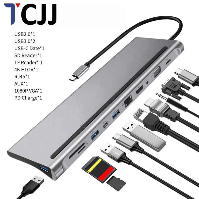 USB 3.0 Type-C To HDMI-compatible Adapter 4K USB C Hub With Hub 3.0 2.0 TF SD Reader Slot PD For MacBook Pro Air USB C Splitter
USB 3.0 Type-C To HDMI-compatible Adapter 4K USB C Hub With Hub 3.0 2.0 TF SD Reader Slot PD For MacBook Pro Air USB C Splitter