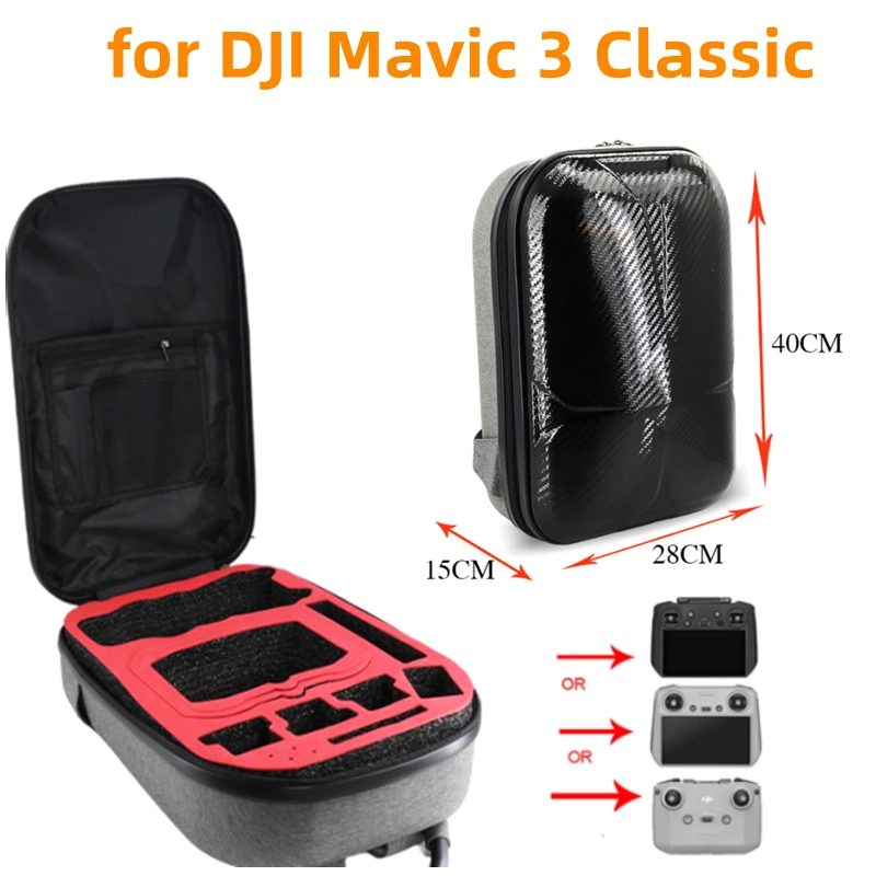 For DJI Mavic 3 Classic Backpack Drone Case with Three RC Remote Control For DJI Mavic 3 Classic Carbon Fiber Bag Accessory
For DJI Mavic 3 Classic Backpack Drone Case with Three RC Remote Control For DJI Mavic 3 Classic Carbon Fiber Bag Accessory