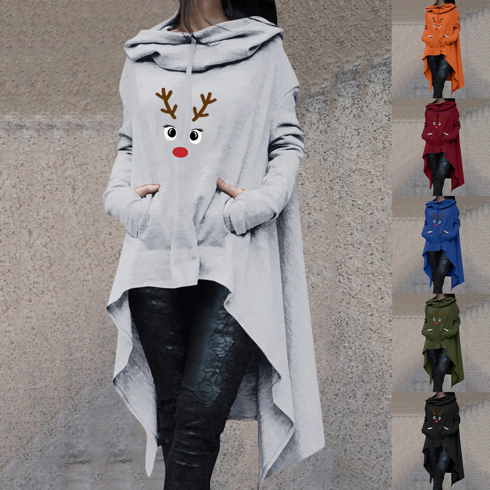 Women Christmas Custom Snowman Print Pullover Hoodies Vintage Sweatshirt Long Sleeve Irregular Hooded Womens Side Zip Hoodie
Women Christmas Custom Snowman Print Pullover Hoodies Vintage Sweatshirt Long Sleeve Irregular Hooded Womens Side Zip Hoodie