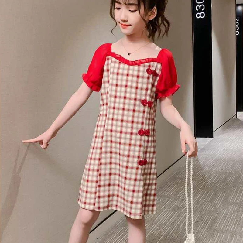 Girls Baby Cheongsam Chinese Traditional Children Hanfu 2022 Summer Plaid Print Puff Sleeve Fashion Princess Party Dress Clothes
Girls Baby Cheongsam Chinese Traditional Children Hanfu 2022 Summer Plaid Print Puff Sleeve Fashion Princess Party Dress Clothes
