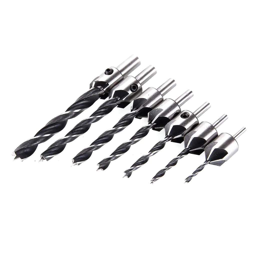 7pcs HSS Drill Bits 1PC L Shape Wrench Woodworking Chamfer Kit 3-10mm Carpentry Chamfering Tool
7pcs HSS Drill Bits 1PC L Shape Wrench Woodworking Chamfer Kit 3-10mm Carpentry Chamfering Tool