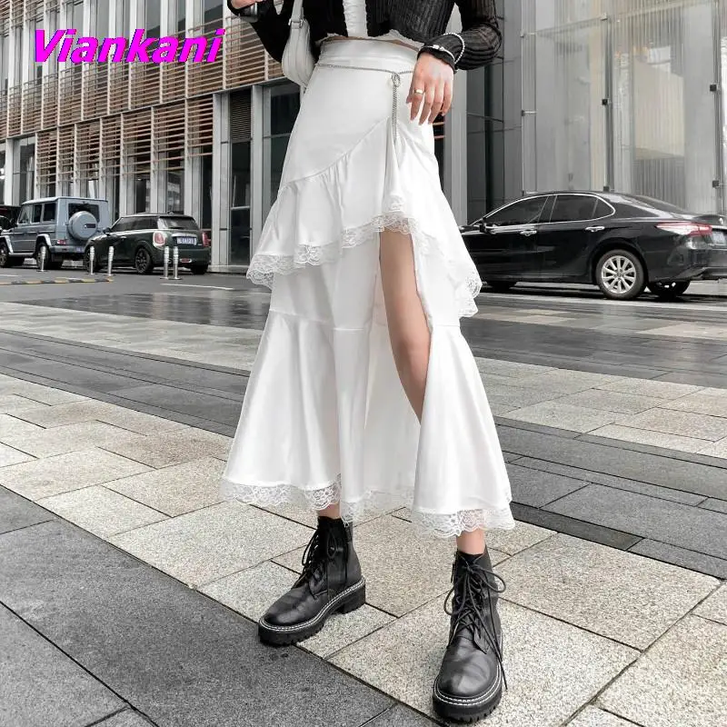Women Midi Skirt Chic Irregular Harajuku Casual Cool Split Lace Ruffles Skirts Summer 2022 Summer Women's Clothing New Skirts
Women Midi Skirt Chic Irregular Harajuku Casual Cool Split Lace Ruffles Skirts Summer 2022 Summer Women's Clothing New Skirts