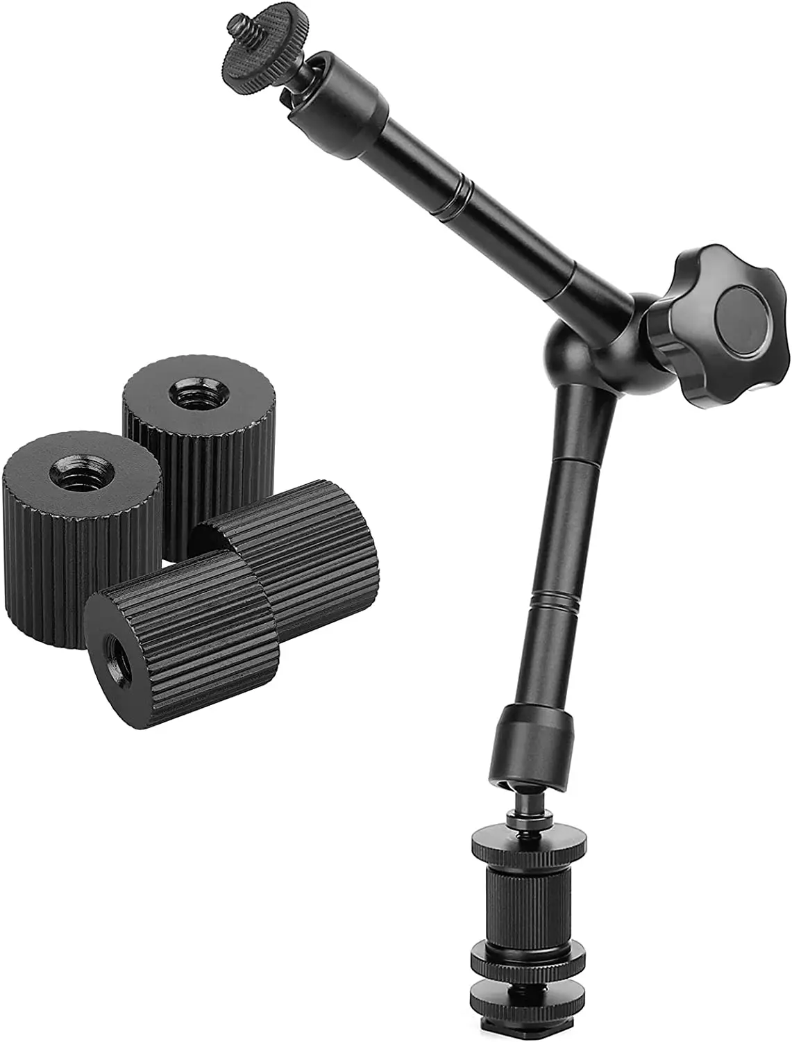 New 11'' Articulating Magic Friction Arm+ 1/4'' Barrel Nut Screw Compatible with DSLR Camera Rig/LCD/DV Monitor/LED Lights/Flash
New 11'' Articulating Magic Friction Arm+ 1/4'' Barrel Nut Screw Compatible with DSLR Camera Rig/LCD/DV Monitor/LED Lights/Flash