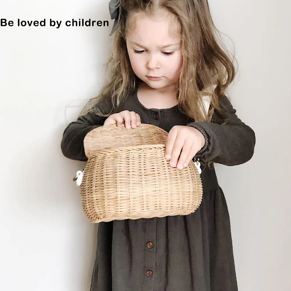 Woven Basket Storage Bag Shoulder Sack Exquisite Fine Workmanship Convenience Household Accessories Teen Girls Tattan Bags
Woven Basket Storage Bag Shoulder Sack Exquisite Fine Workmanship Convenience Household Accessories Teen Girls Tattan Bags