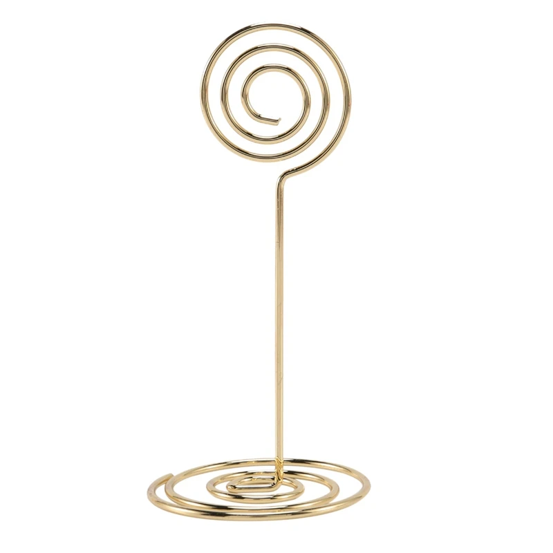 48 Pack Table Number Card Holders Photo Holder Stands Place Paper Menu Clips, Circle Shape (Gold)
48 Pack Table Number Card Holders Photo Holder Stands Place Paper Menu Clips, Circle Shape (Gold)