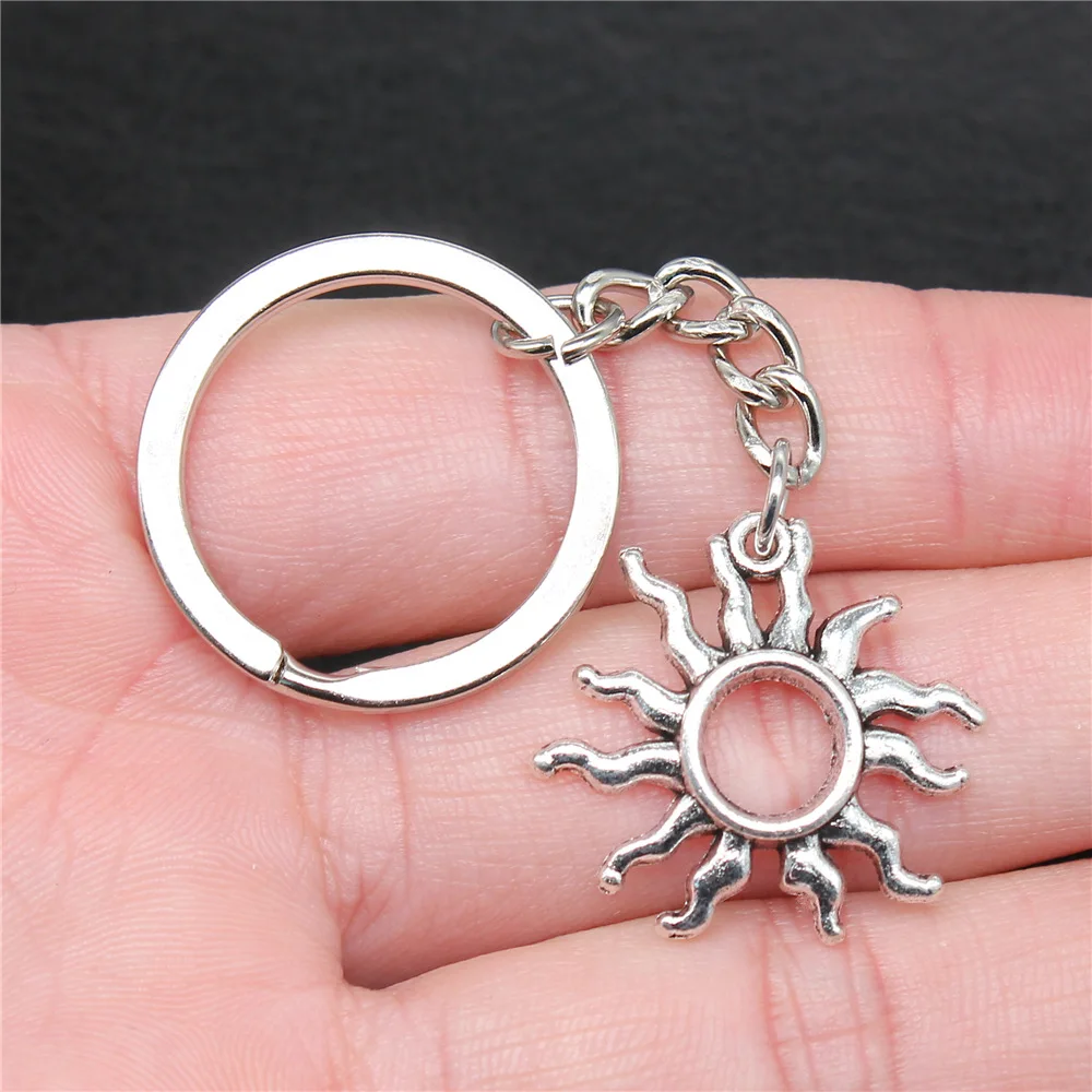 Souvenirs Gift Dropshipping Antique Silver Color 25x24mm Sun Pendant Keyring
Souvenirs Gift Dropshipping Antique Silver Color 25x24mm Sun Pendant Keyring