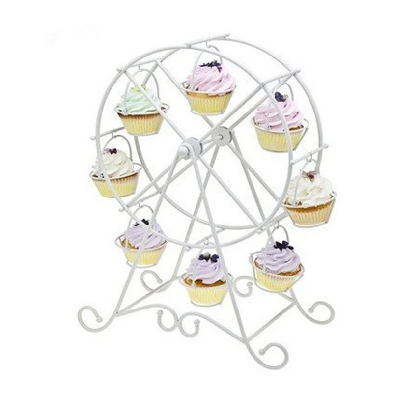 8 Cups Metal Rotating Ferris Wheel Cupcake Dessert Stand Cake Holder Display Birthday Wedding Decoration Party Supplies
8 Cups Metal Rotating Ferris Wheel Cupcake Dessert Stand Cake Holder Display Birthday Wedding Decoration Party Supplies