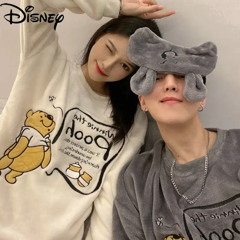 Disney Pooh Bear Female Flannel Pajamas Cute Cartoon Coral Fleece Couples Home Clothes Can Be Worn Outside Thickened
Disney Pooh Bear Female Flannel Pajamas Cute Cartoon Coral Fleece Couples Home Clothes Can Be Worn Outside Thickened