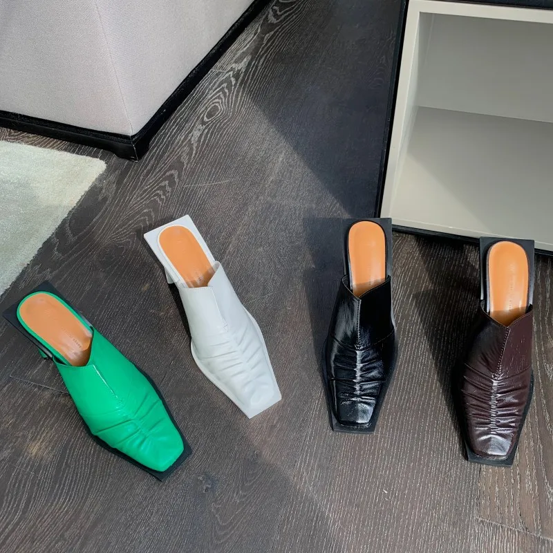 Mules For Women 2022 Low Square heel Female Shoes Cover Toe Loafers Ladies' Slippers Block New Slides Fabric Rubber Rome PU Hoof
Mules For Women 2022 Low Square heel Female Shoes Cover Toe Loafers Ladies' Slippers Block New Slides Fabric Rubber Rome PU Hoof