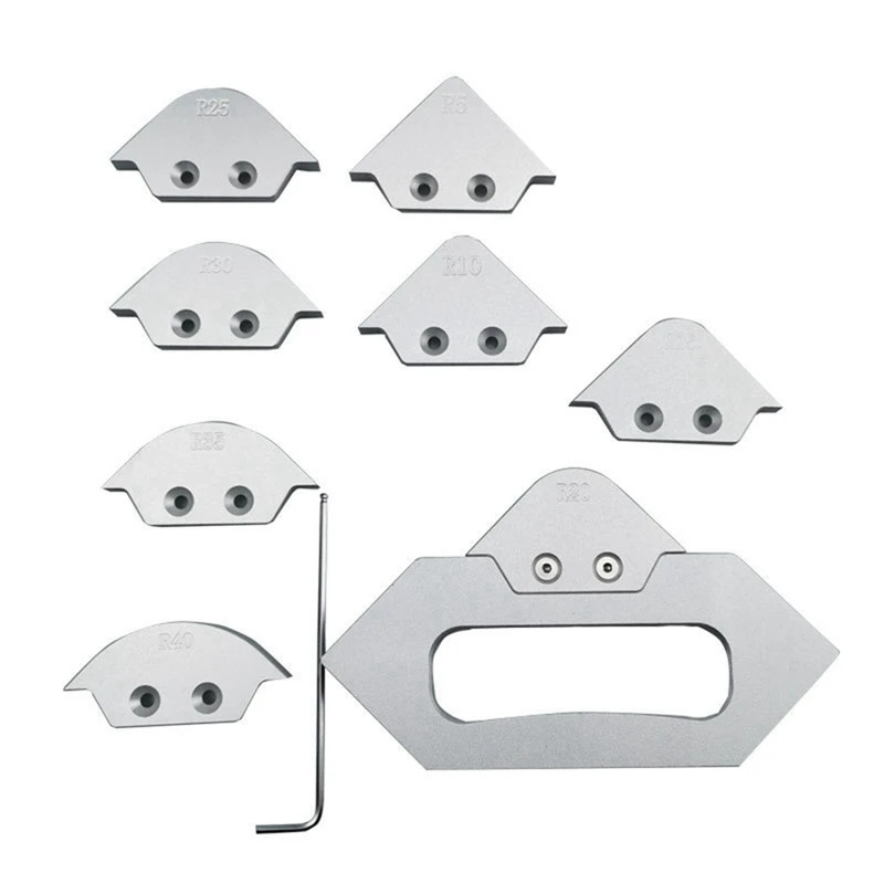 8 In 1 Corner Radius Quick Locator Jig Router Table Bit Arc Angle Half Fillet Jig Templates Woodworking Trimming Tool
8 In 1 Corner Radius Quick Locator Jig Router Table Bit Arc Angle Half Fillet Jig Templates Woodworking Trimming Tool