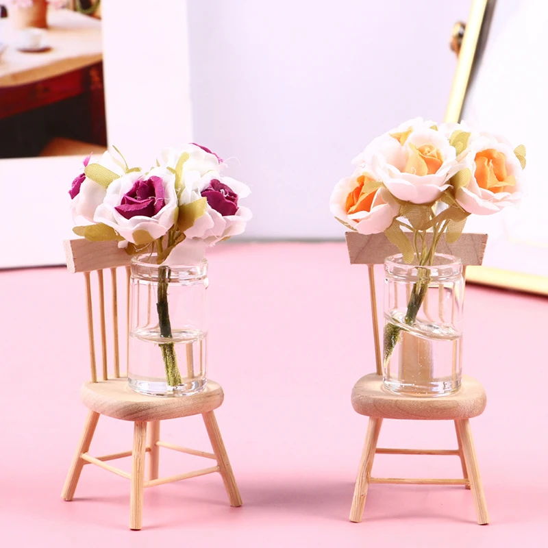 1:12 Dollhouse Miniature Jasmine Flower Vase Glass Dried Flower Vase Flower Arrangement Pot Doll Home Simulation Potted Plants
1:12 Dollhouse Miniature Jasmine Flower Vase Glass Dried Flower Vase Flower Arrangement Pot Doll Home Simulation Potted Plants