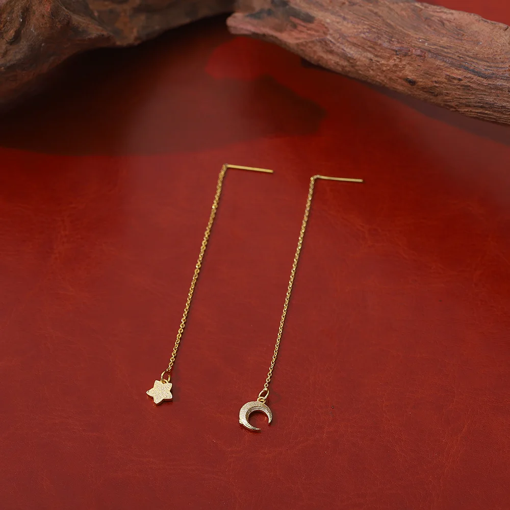 Vintage Long Chain Tassel Earring for Women Fashion Ear Ring Gold Color Star Moon Pendant Drop Earring Jewelry Accessories
Vintage Long Chain Tassel Earring for Women Fashion Ear Ring Gold Color Star Moon Pendant Drop Earring Jewelry Accessories