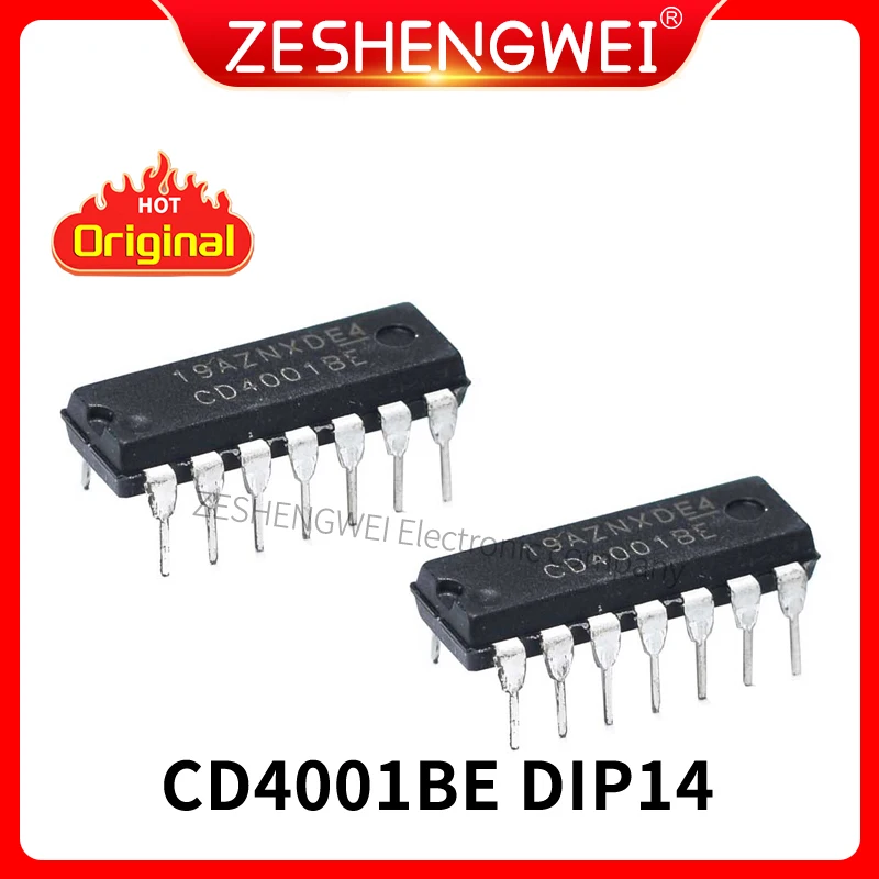 10PCS CD4001BE CD4001 4001BE 4001 DIP14 New And Original IC Four 2-input NOR Gate
10PCS CD4001BE CD4001 4001BE 4001 DIP14 New And Original IC Four 2-input NOR Gate