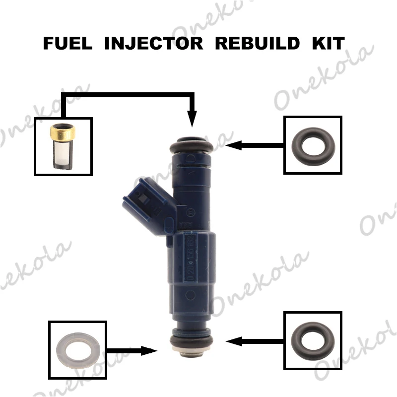 

Fuel Injector repair kit Orings Filters for 2004-2007 Ford Focus MERCURY MAZDA 2.0L 2.3L 2005-2008 3M6G-BA 0280156162