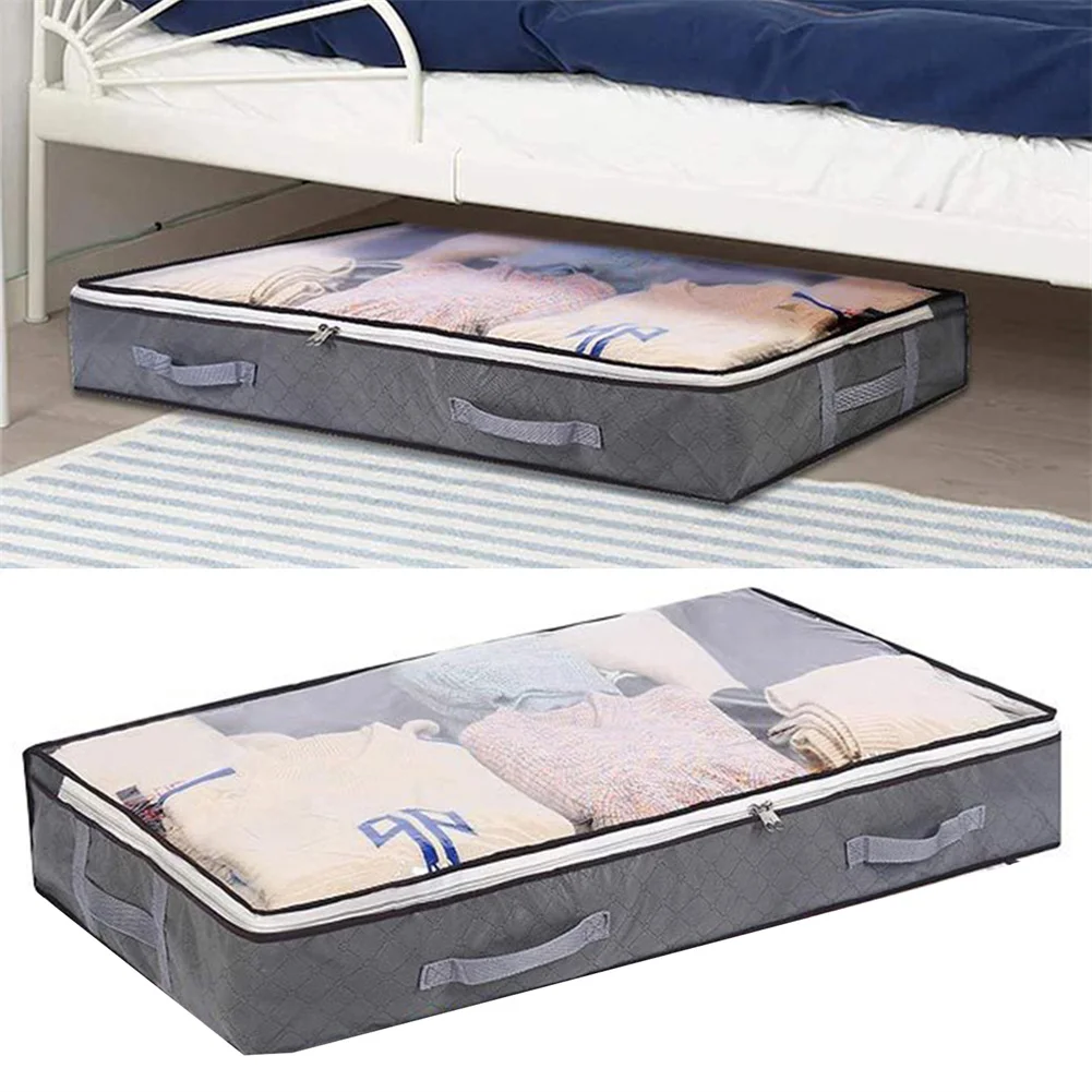 Foldable Under Bed Bags Large Clothes Quilt Blanket Bag Clear Window Home Dustproof Clothes Storage Bag Zippered Organizer
Foldable Under Bed Bags Large Clothes Quilt Blanket Bag Clear Window Home Dustproof Clothes Storage Bag Zippered Organizer
