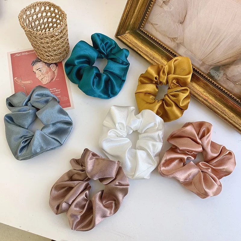 Wholesale White/pink/red/blue Satin Large Intestine Hair Ring Solid Color Leather Band Hair Cord Head Rope Hair Accessory AFS399
Wholesale White/pink/red/blue Satin Large Intestine Hair Ring Solid Color Leather Band Hair Cord Head Rope Hair Accessory AFS399