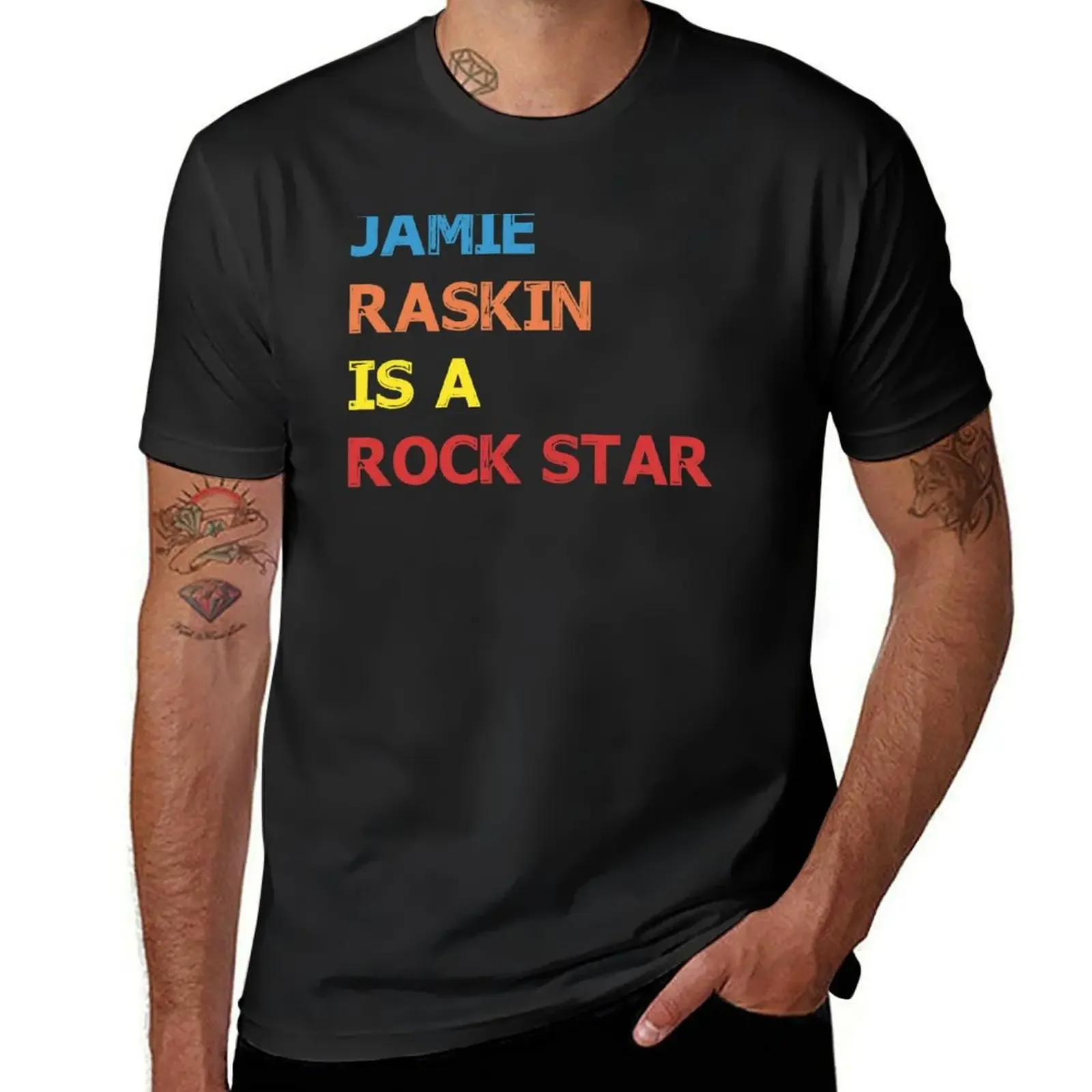 Винтажная футболка Jamie Raskin is a Rock Star винтажные футболки рубашки с рисунком