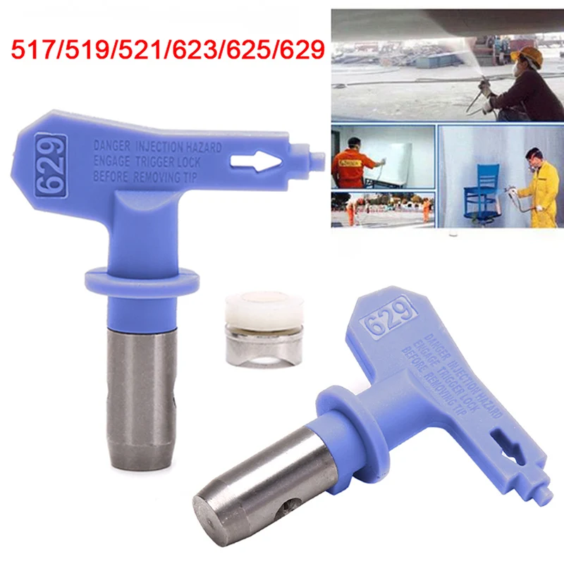 1PC 5/6 Series Airless Spray Gun Tip Nozzle For Spraying Machine Accessories Airless Spray Tip 517/519/521/623/625/629 New
1PC 5/6 Series Airless Spray Gun Tip Nozzle For Spraying Machine Accessories Airless Spray Tip 517/519/521/623/625/629 New