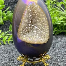 Natural Onyx Pitch Dinosaur Egg Mineral Standard For Room Decor Decoration Reiki Treatment