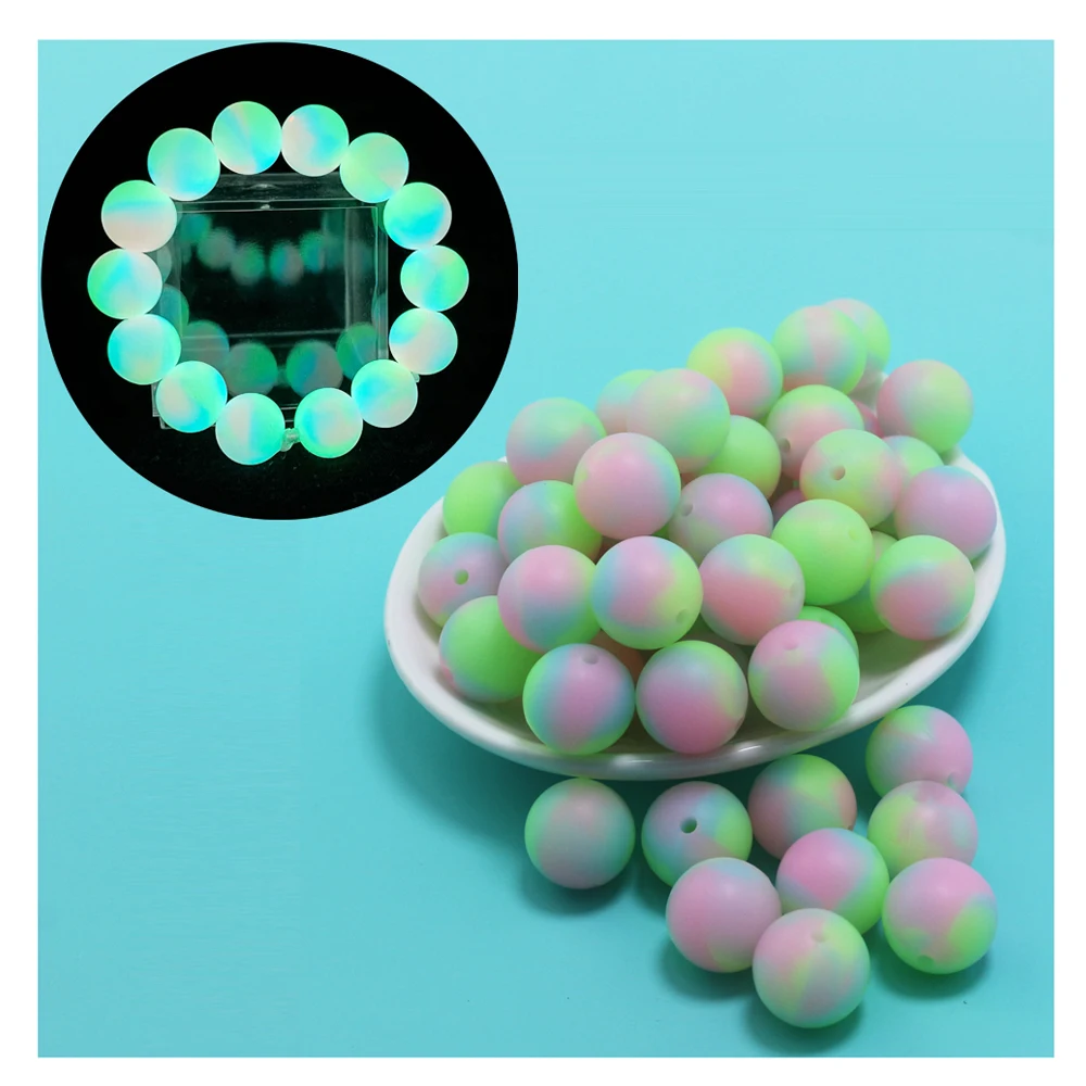 Luminous Beads 15mm 20pcs Silicone Loose Glow In The Dark Marking DIY Necklace BPA Free For Pacifier Gift Accessories
Luminous Beads 15mm 20pcs Silicone Loose Glow In The Dark Marking DIY Necklace BPA Free For Pacifier Gift Accessories