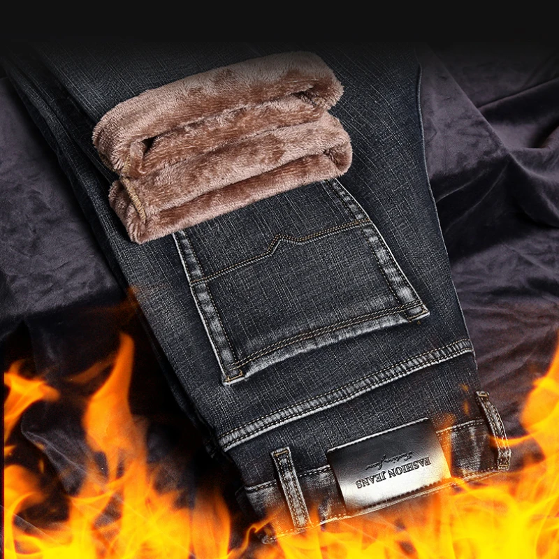 2022 Winter Loose Fit Straight Jeans Classic Style Badge Fleece Thick and Warm Youth Men's Slim Denim Jeans
2022 Winter Loose Fit Straight Jeans Classic Style Badge Fleece Thick and Warm Youth Men's Slim Denim Jeans