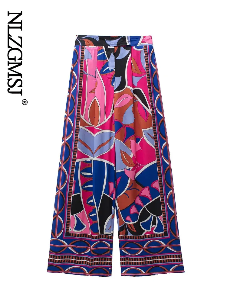 Nlzgmsj Spring Women Trousers High Waist Pants Loose Print Wide Leg Beach Pant Bohemian Female Trousers 202203
Nlzgmsj Spring Women Trousers High Waist Pants Loose Print Wide Leg Beach Pant Bohemian Female Trousers 202203