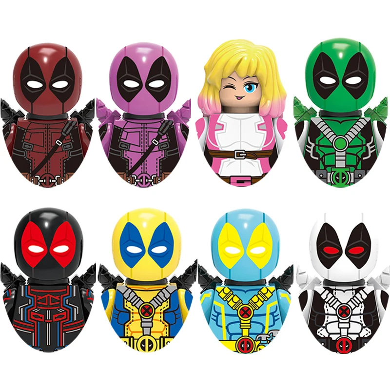 X0302 Disney Deadpool Gwenpool Building Blocks Cartoon Bricks Anime Mini Action Figures Heads Assembly Toys Kids Birthday Gifts
X0302 Disney Deadpool Gwenpool Building Blocks Cartoon Bricks Anime Mini Action Figures Heads Assembly Toys Kids Birthday Gifts