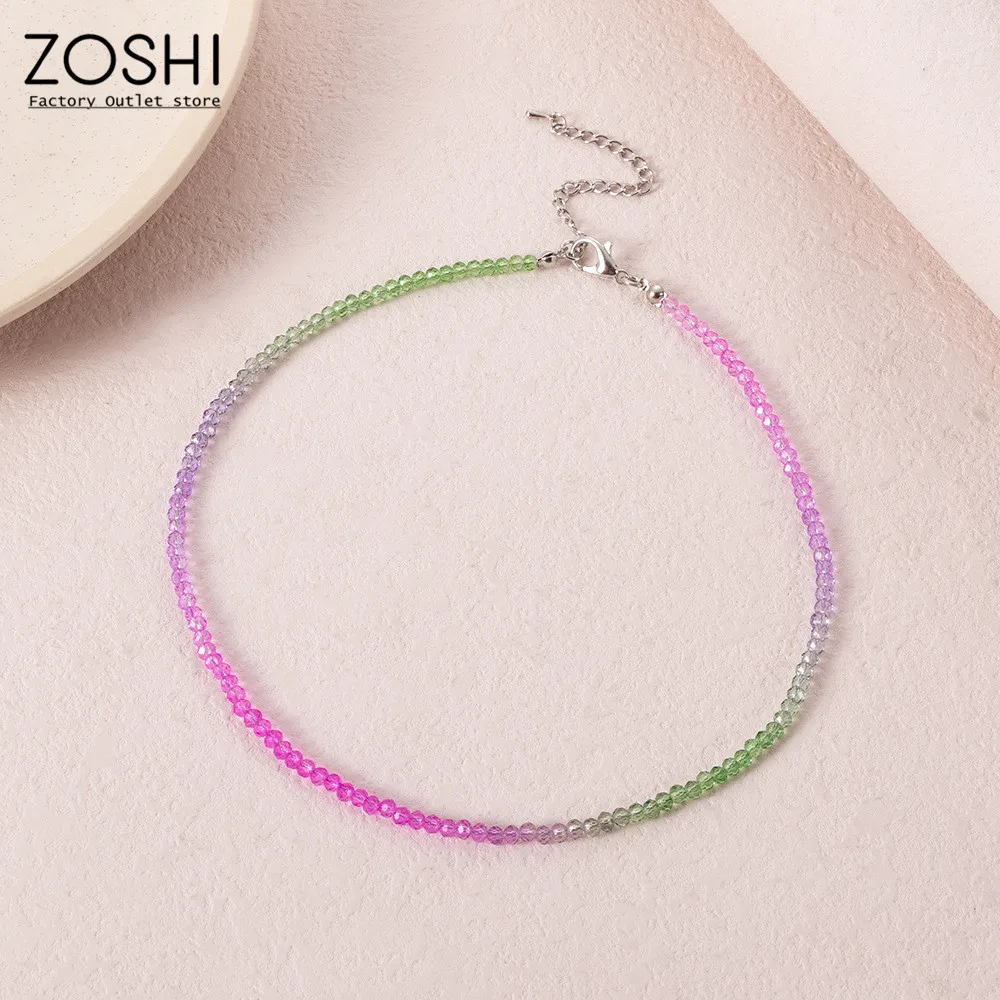 2023 New Gradient Color Purple Green Blue Crystal Beads Choker Necklace Korean Fashion Jewelry Summer Seed Beads Necklace
2023 New Gradient Color Purple Green Blue Crystal Beads Choker Necklace Korean Fashion Jewelry Summer Seed Beads Necklace